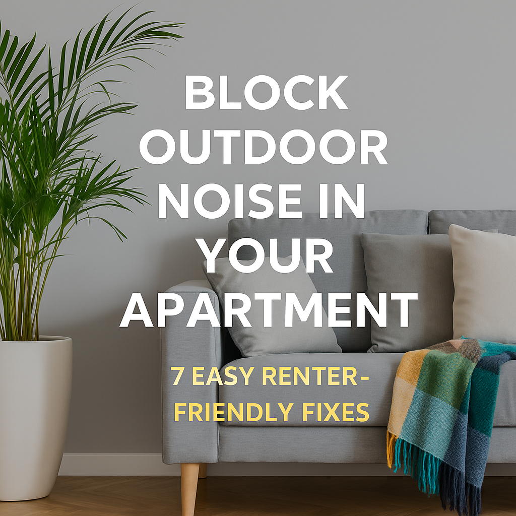 Block Outdoor Noise in Your Apartment: 7 Easy Renter-Friendly Fixes